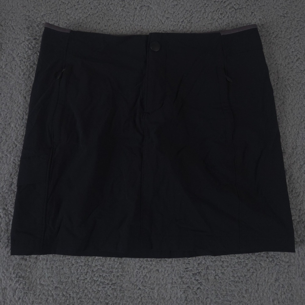 Columbia Leslie Falls Skort Womens 8 Black Brief Lined Omni Shield Gorpcore Hike
